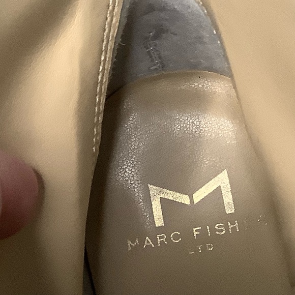 Marc Fisher MLFAYE leather upper boots, size  7.5, tan color - Picture 6 of 8